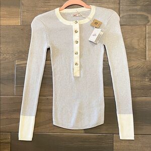 Faherty Ribbed Mikki Henley Shirt